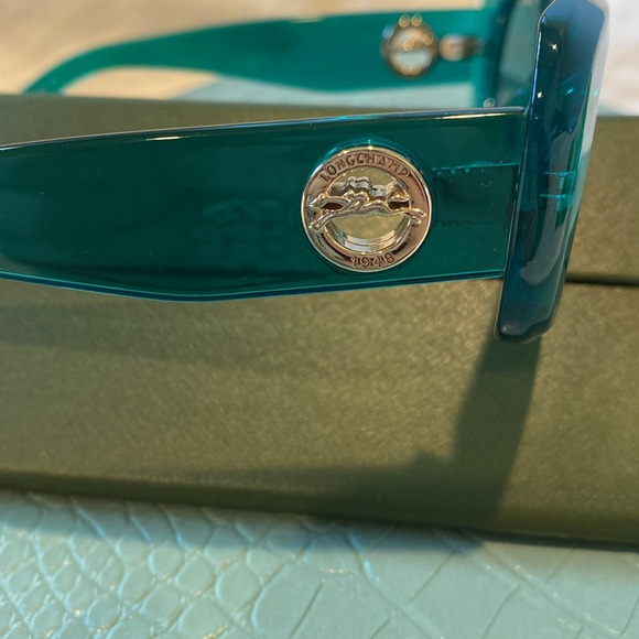 NWT Longchamp Clear Green Sunglasses. LO716S 303 Green Tinted Lenses. UVA/UVB - Picture 7 of 12
